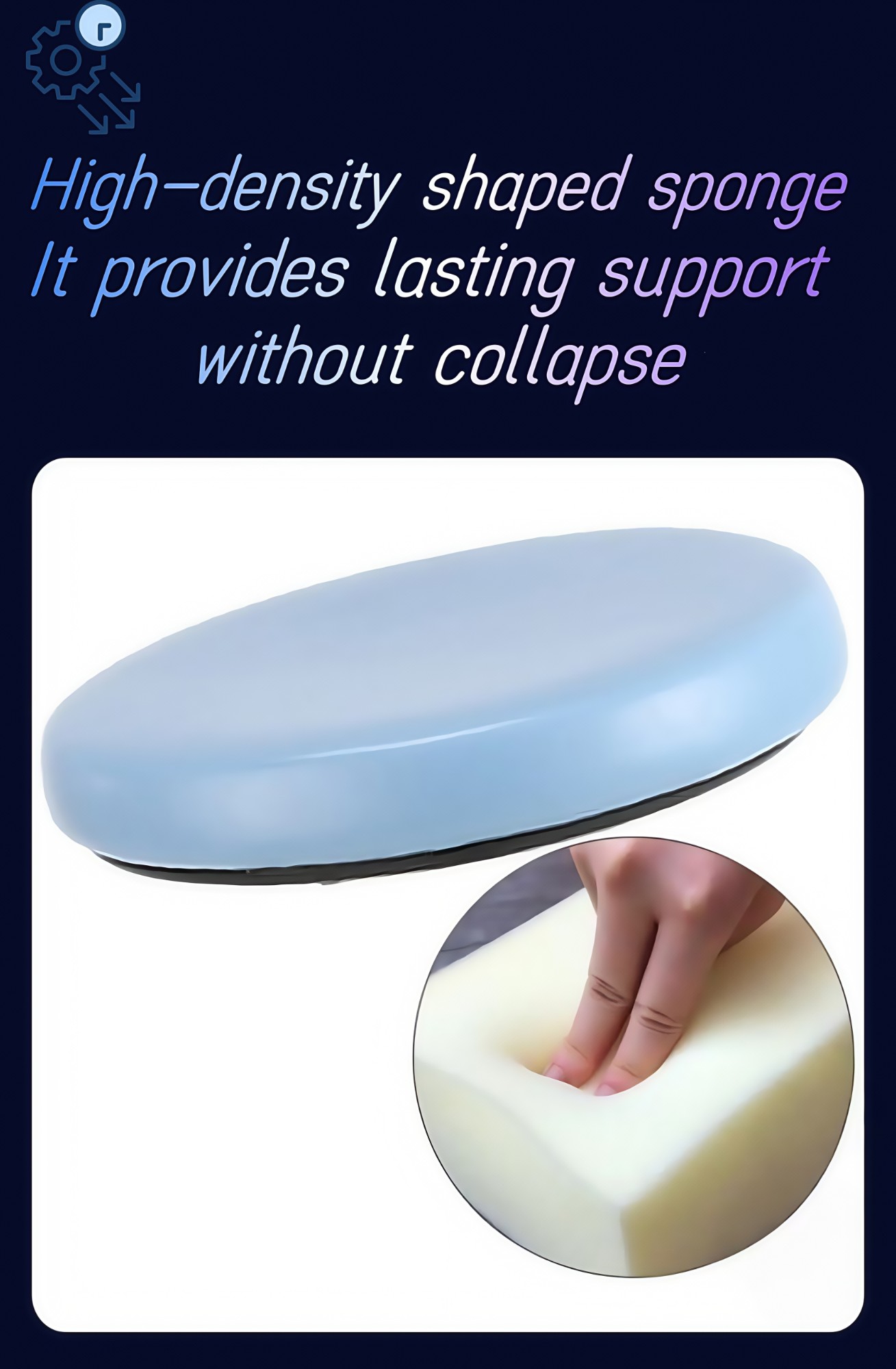 AL-016Clinic & Salon Furniture Ergonomic PU Rolling Stool