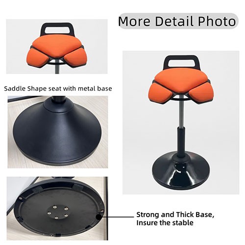 AL-B001-1 Metal Seat Wobble Stool 