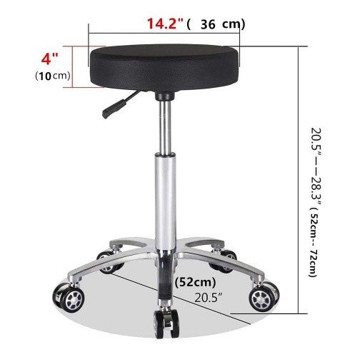 CC004-3-1 Classic Black Seat Salon Stool CC012 Brown Seat Salon stool