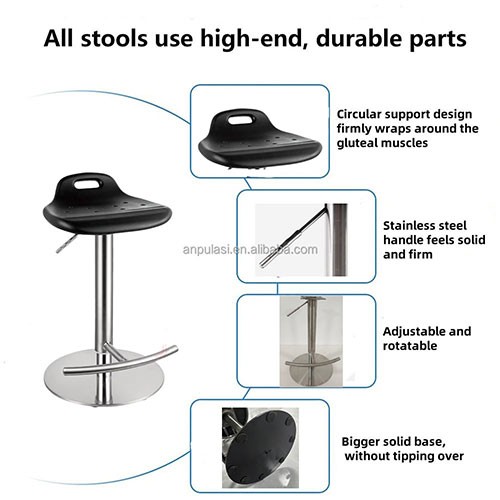 AL-E014  Stainless Steel Bar Stool Counter Office Pod Kitchen