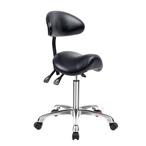 AL-A001-3 Tri-Function Black Seat Saddle Stool Ergonomic Office