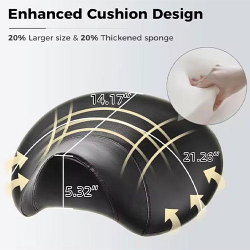 AL-A001-3 Tri-Function Black Seat Saddle Stool Ergonomic Office