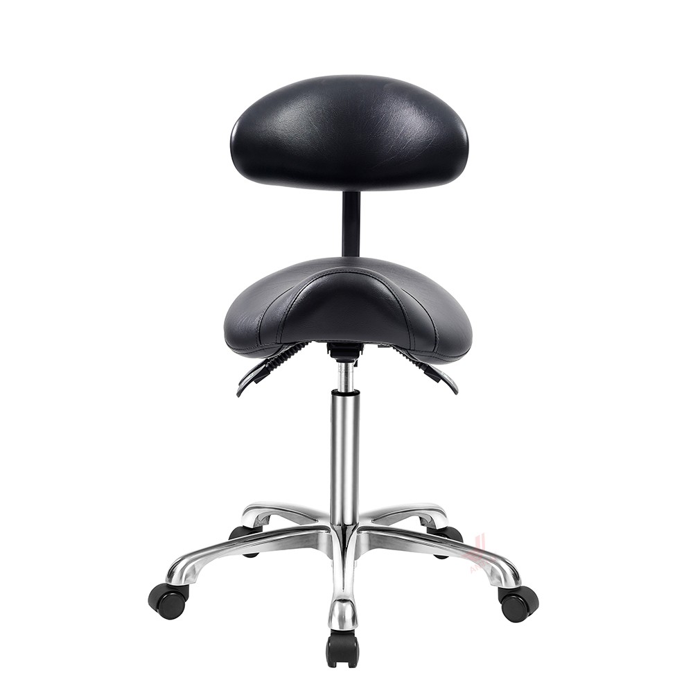 AL-A001-3 Tri-Function Black Seat Saddle Stool Ergonomic Office