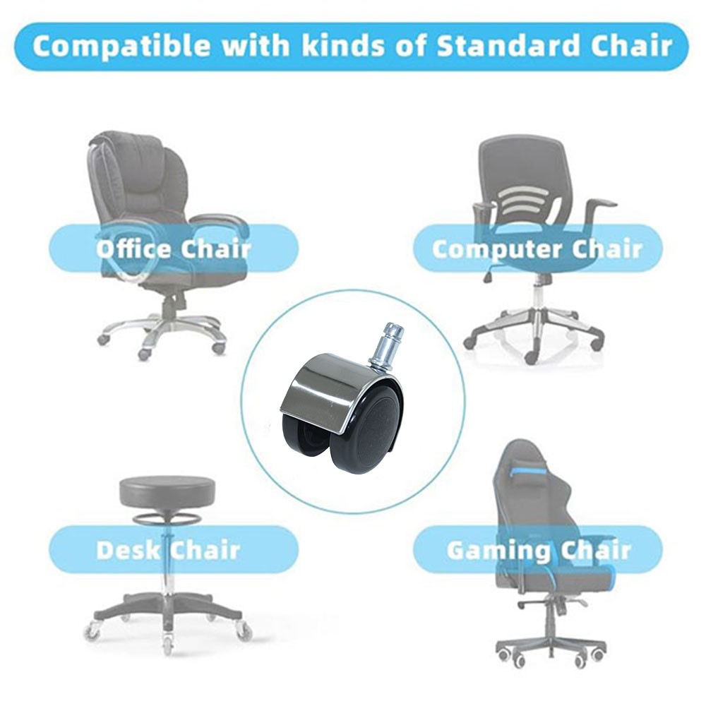  AL16-1 Swivel Casters Chair Silver Color Nylon Factory Direct