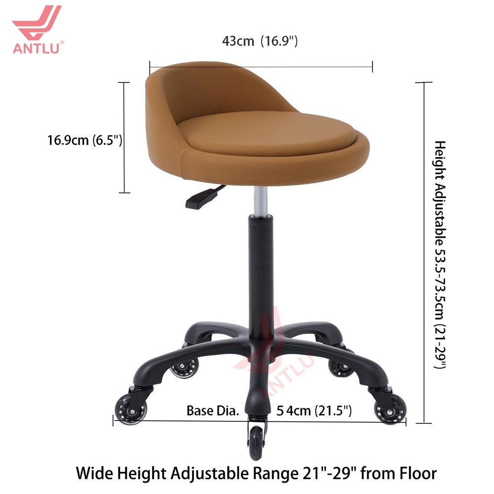 CC012 Brown Seat Salon stool