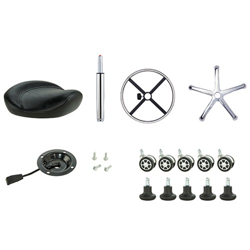 CC007-S2 Black Comfortable Saddle Stool