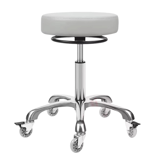 CC004-1 Grey Round Seat Barber Chair