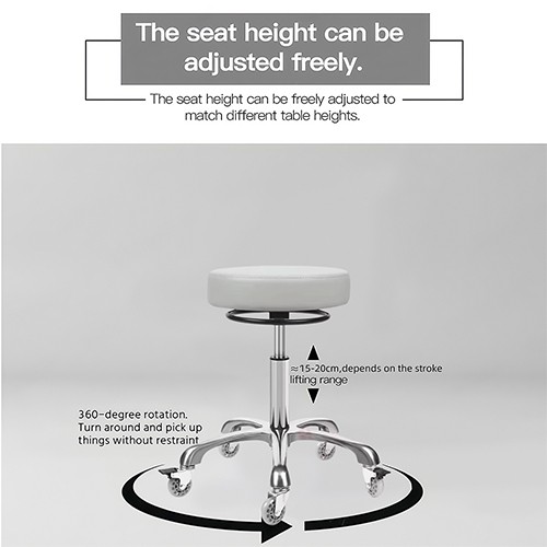 CC004-1 Grey Round Seat Barber Chair