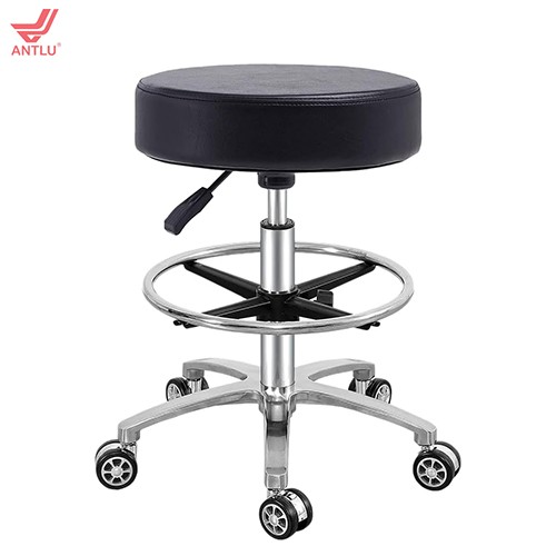 CC004-3 Classic Black Seat Salon Stool