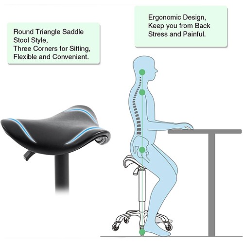 CC001-1 Triangle seat Barber stool
