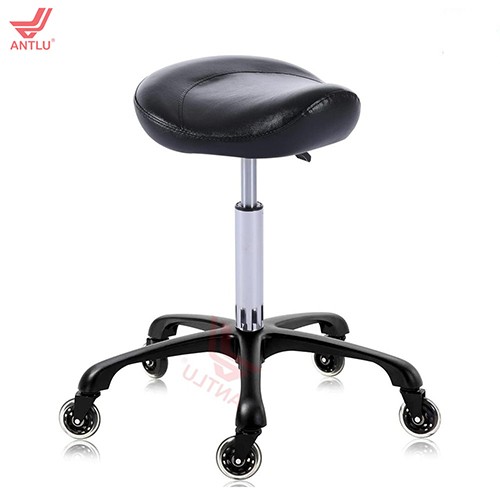 CC007-B1 Black Saddle Seat Stool
