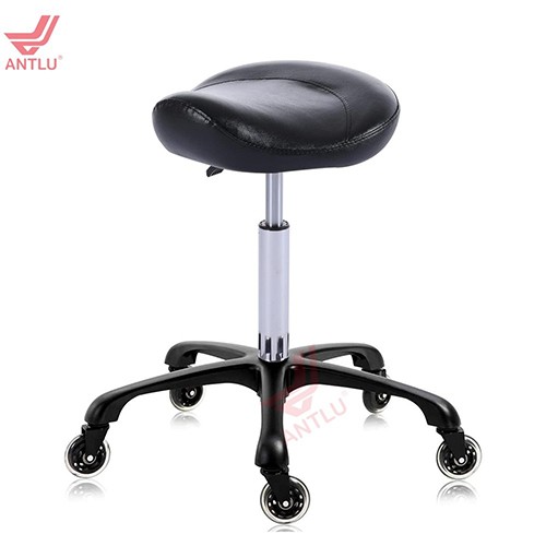 CC007-B1 Black Saddle Seat Stool