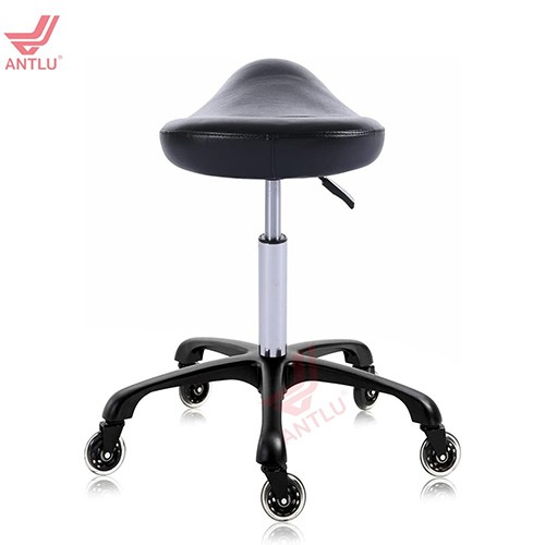 CC007-B1 Black Saddle Seat Stool