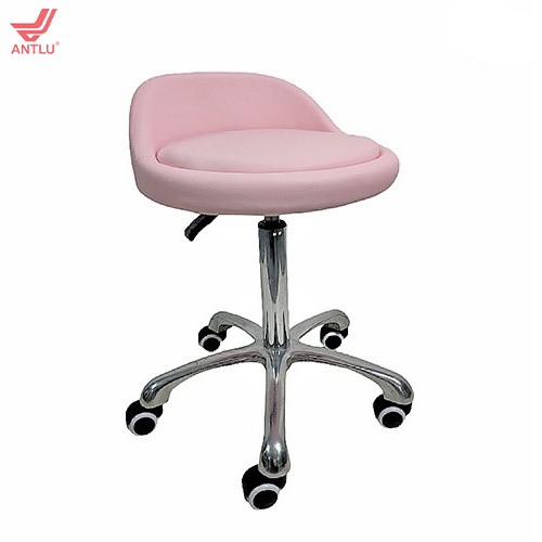 CC012-2 Pink Seat Salon Stool
