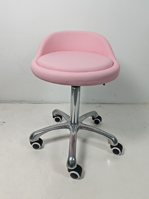 CC012-2 Pink Seat Salon Stool