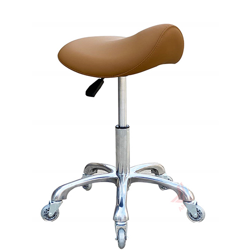 CC007-A2 Brown Saddle seat Salon Stool