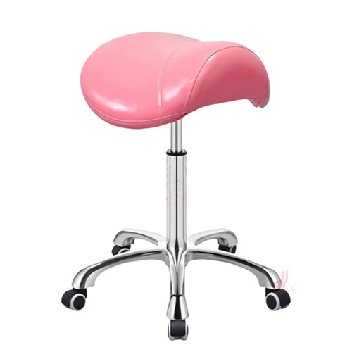 CC007-B1 Pink Seat Salon Stool  
