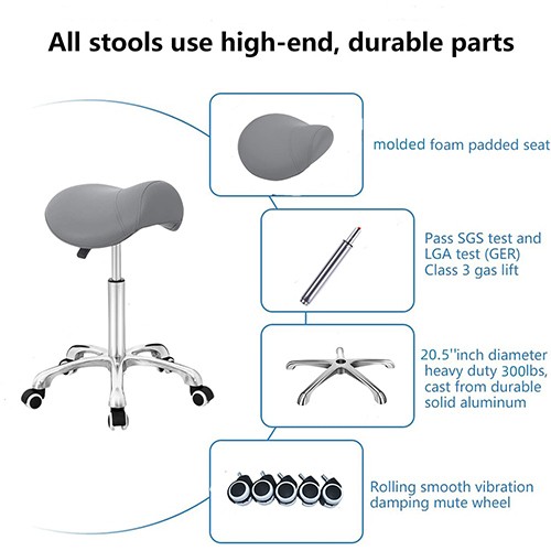 CC007-B3 Saddle seat Ergonomic Stool 