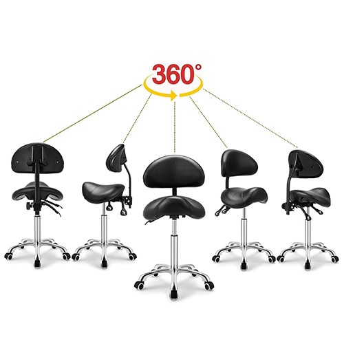 CC008-2 Black Seat Saddle Stool 