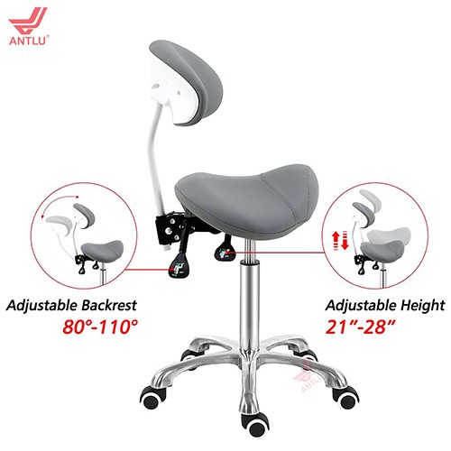 CC008-3 Grey Seat Saddle Stool 