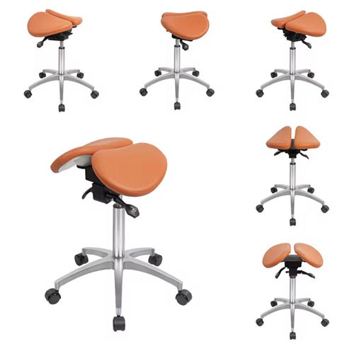 AL010-Orange dental Stool 