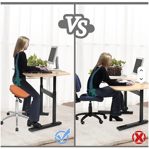 AL010-Orange dental Stool 