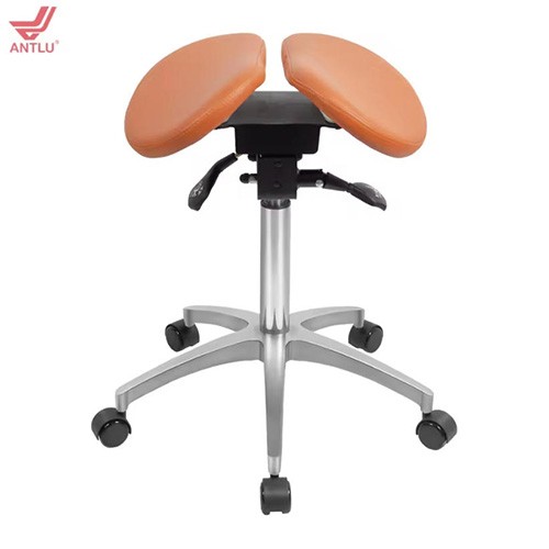 AL010-Orange dental Stool 