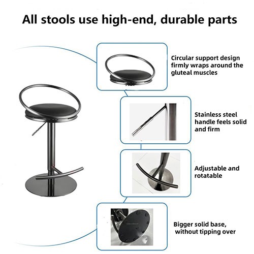 AL-E009  Stainless Steel Bar Stool Counter Office Pod Kitchen